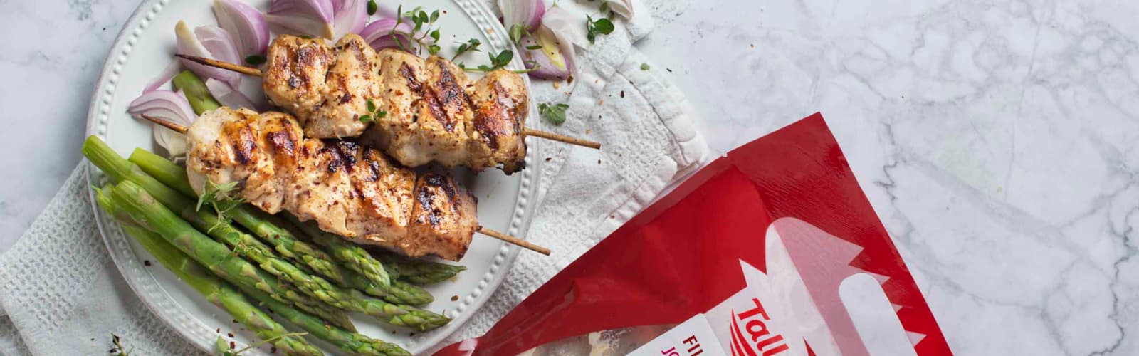 Tallegg chicken fillet shaslik in joghurt pack web